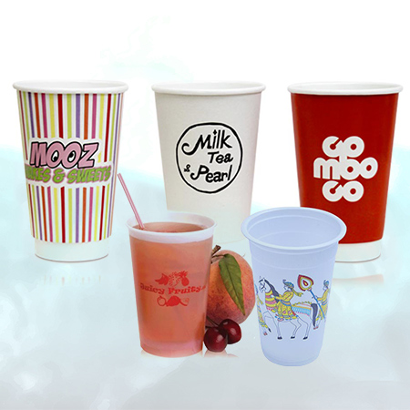 Printed Paper & Plastic Cups